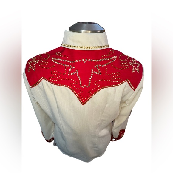 Kippy’s Coronado Swarovski Crystal Embroidered Western Style Riding Shirt - Picture 2 of 11